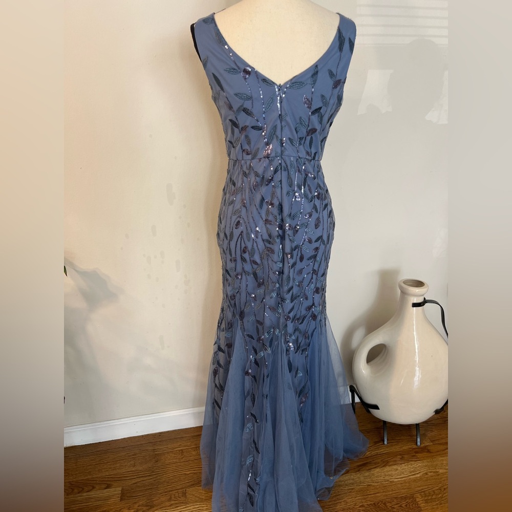 Ever Pretty Slate Blue Embellished Maxi Dress - Picture 7 of 15